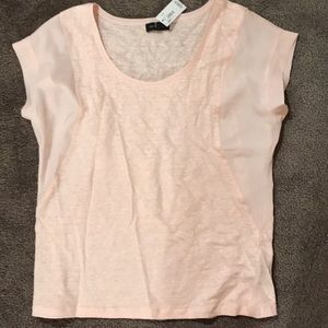 Baby pink Banana Republic blouse!